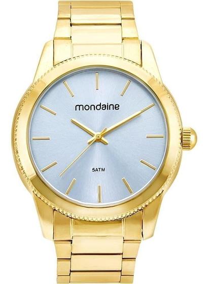 Imagem de Kit Relogio Feminino Dourado Mondaine 53676lpmvde2