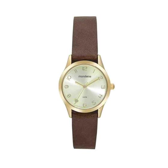 Imagem de Kit Relógio Mondaine Dourado Feminino 32793Lpmkdh1K1