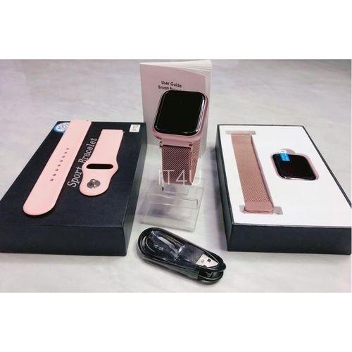 Imagem de Kit Relógio Smartwatch Rose + 2 Pulseiras + Fone Bluetooth