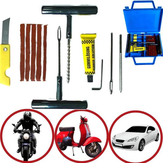 Kit Remendo Ferro Reparo Macarrão Pneu Carro Moto S/ Câmara é boa?