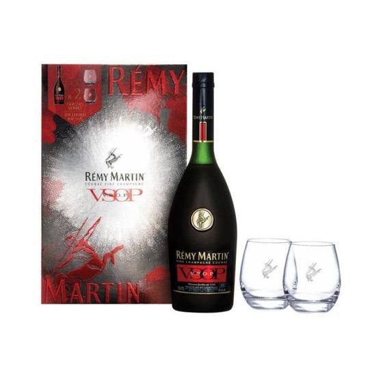 Kit Rémy Martin V.S.O.P. 700 ml + 2 Copos Personalizados RÉMY MARTINI