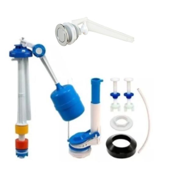 Kit Reparo Caixa Acoplada Universal Completo Botão Lateral Menor preço em Kit Reparo Caixa Acoplada Universal Completo Botão Lateral