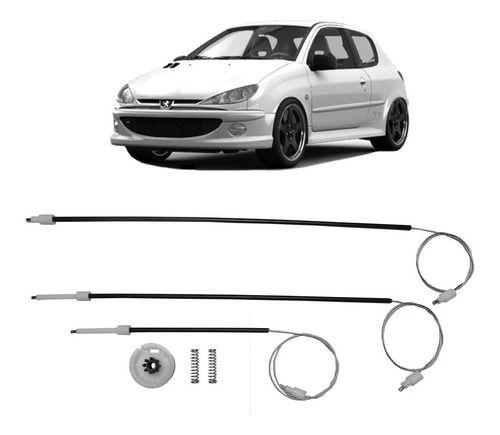 Imagem de Kit reparo de maquina de vidro elétrico peugeot 206 dianteiro