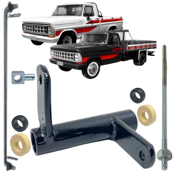 Imagem de Kit reparo haste varão tirante + bucha pivô + balança balanceiro embreagem ford f1000 f2000 f4000 motor mwm d229 79/92