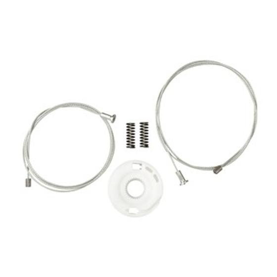 Imagem de Kit Reparo Máq Vidro Elétrico Golf II, portas Traseira de 98 à Julho de 2014. Cód.095