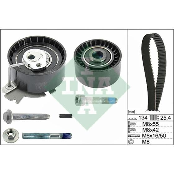 Imagem de Kit reparo motor tensor e correia C2 2004 a 2009 Ina 