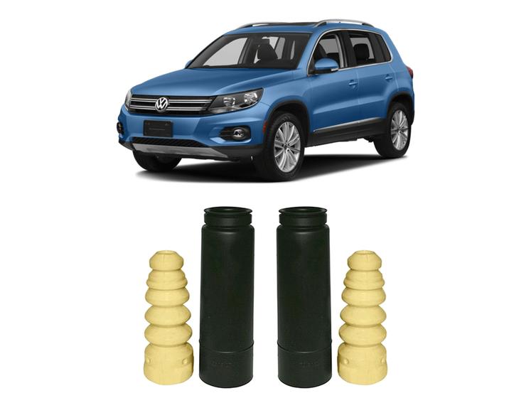 Imagem de Kit Reparo Parcial Batente Traseiro Tiguan 2012 2013 2014 15