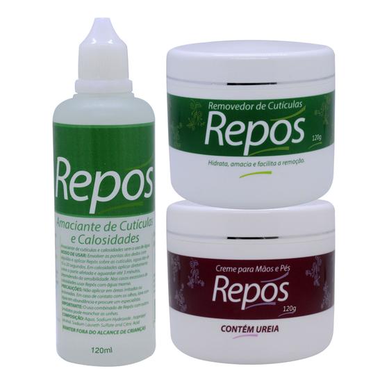 Imagem de Kit Repos - Amaciante + Removedor + Creme