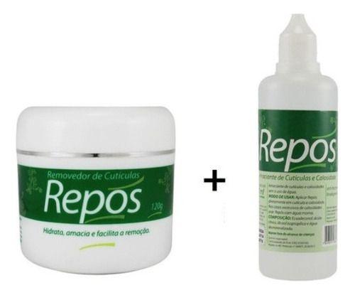 Imagem de Kit Repos Creme P/ Tirar 120grs + Amaciante Cutículas 120ml