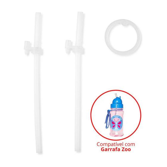 Kit Reposição 2 Canudos Garrafinha Skip Hop Zoo Imagem de Kit Reposição 2 Canudos Garrafinha Skip Hop Zoo