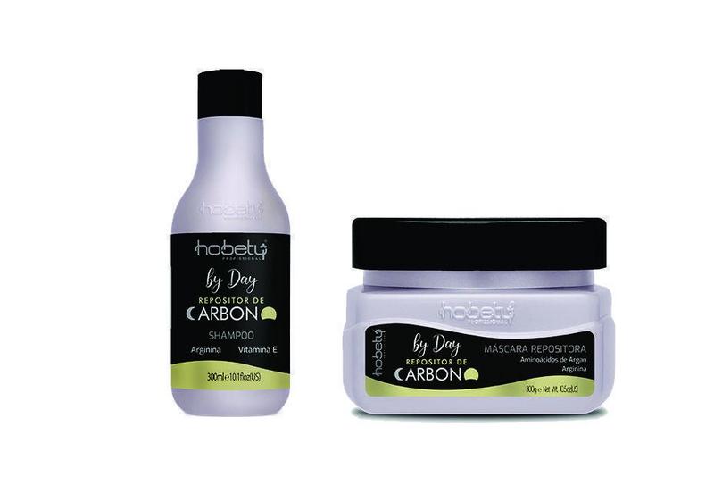 Imagem de Kit Repositor De Carbono Hobety Shampoo 300Ml +Máscara 300Gr