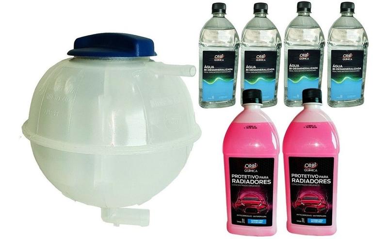 Imagem de KIT RESERVATORIO C/ TAMPA + 4 AGUA + 2 ADITIVO Gol G3 1999 2000 2001 2002 2003 2004 2005