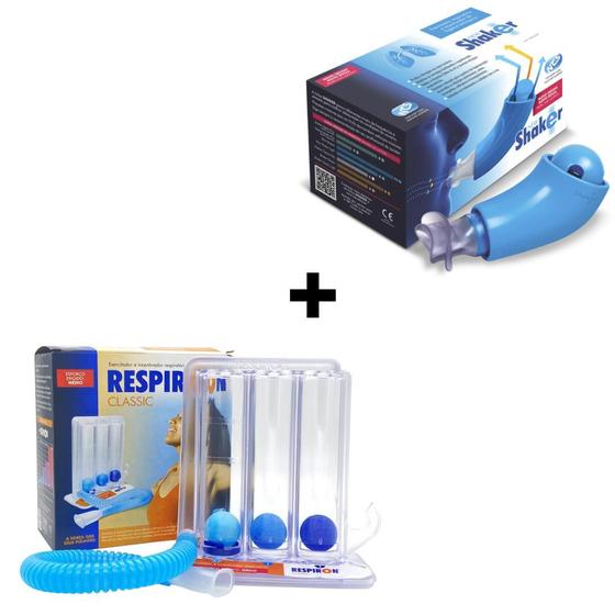 Imagem de Kit Respiron + Shaker New Melhora Saúde Pulmão Tratamento Respiratório - Ncs Brasil