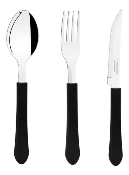 Imagem de Kit Restaurante 46 Talheres Tramontina Garfos Facas Colher