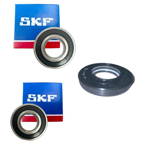 Imagem de Kit Retentor Rolamento Skf Lava E Seca Samsung Wd