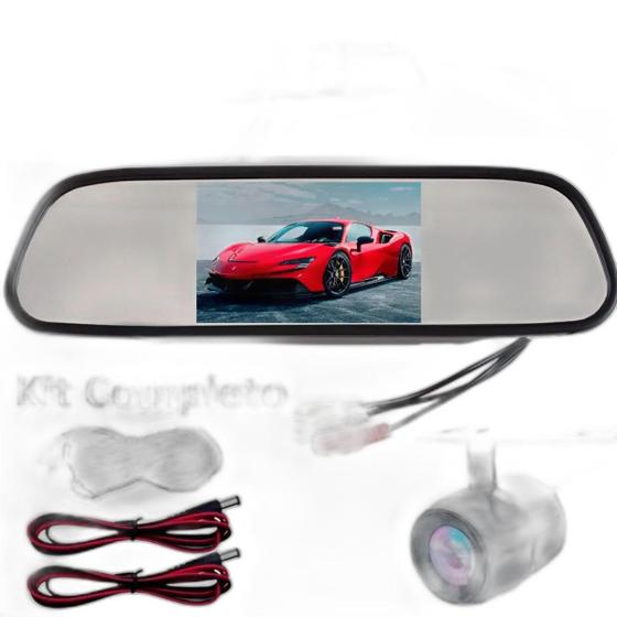 Imagem de Kit Retrovisor Lcd Com Camera