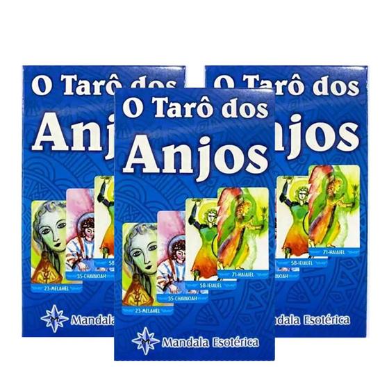 Imagem de Kit Revenda 6 Baralhos Tarô dos Anjos 78 Cartas Completas