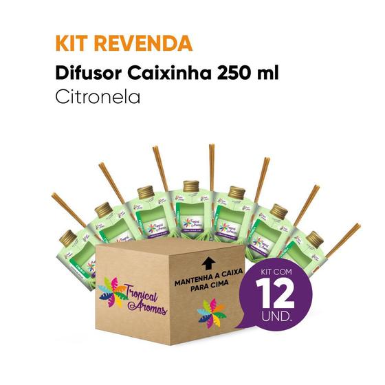 Kit Revenda Difusor Aromatizador de Citronela - 12 Un Menor preço em Kit Revenda Difusor Aromatizador de Citronela - 12 Un