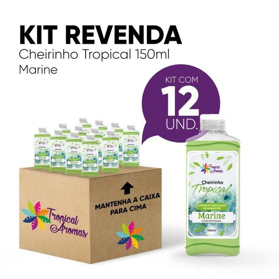 Imagem de Kit Revenda Limpador Concentrado Cheirinho Tropical Marine- 150 ml