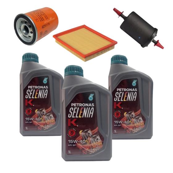 Kit Revisão 3 Litros Óleo 15W40 Selenia K + Filtros Originais Palio Siena Strada Punto Idea Doblo Uno Fiorino Motor Fire 2001 até 2012 Menor preço em Kit Revisão 3 Litros Óleo 15W40 Selenia K + Filtros Originais Palio Siena Strada Punto Idea Doblo Uno Fiorino Motor Fire 2001 até 2012