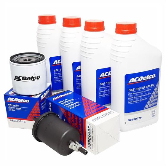 Kit Revisão 4 Litros de Óleo 5W30 Semissintético + 1 Filtro de Óleo + 1 Filtro de Combustível Spin Onix Cobalt Prisma Todos 2012 até 2016 Menor preço em Kit Revisão 4 Litros de Óleo 5W30 Semissintético + 1 Filtro de Óleo + 1 Filtro de Combustível Spin Onix Cobalt Prisma Todos 2012 até 2016