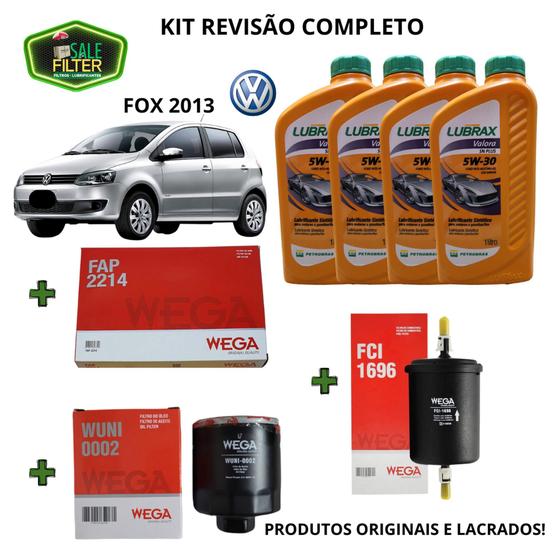 Imagem de KIT REVISÃO 4L LUBRIFICANTE SINTÉTICO 5W30+FILt ÓLEO WUNI0002+FILT COMBUSTÍV FCI1696+FILT AR FAP2214