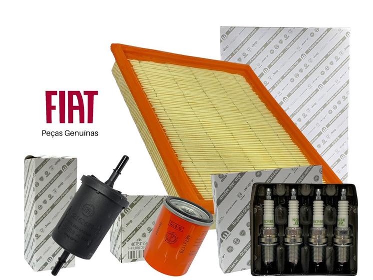 Kit Revisão Fiat Original Filtros e Velas Motor Fire Palio Strada Siena Idea 1.0 1.3 1.4 8v Menor preço em Kit Revisão Fiat Original Filtros e Velas Motor Fire Palio Strada Siena Idea 1.0 1.3 1.4 8v