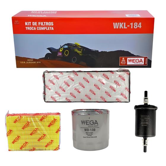 Imagem de Kit Revisao Filtro Troca Completa Wega Chevrolet Celta Prisma Com ar 1.0 1.4 8V 4 Cilindro 