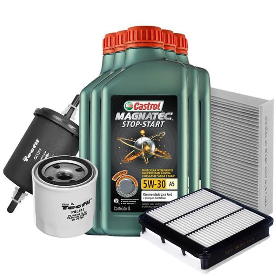 Kit Revisão Óleo 5W30 Magnatec Castrol + Filtros Tecfil L200 3.5 V6 Flex 2011 a 2016 Menor preço em Kit Revisão Óleo 5W30 Magnatec Castrol + Filtros Tecfil L200 3.5 V6 Flex 2011 a 2016