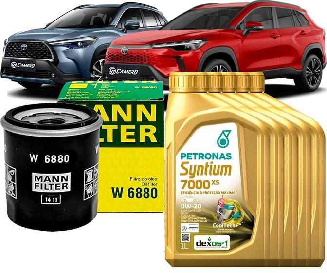 Imagem de Kit Revisão Troca De Óleo 0w20 e Filtro Toyota Corolla Cross 2.0 16V 2020 2021 2022 2023 2024 2025