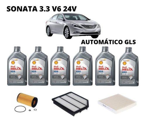 Imagem de Kit revisão troca de oleo sonata 3.3 v6 2005 à 2006 shell