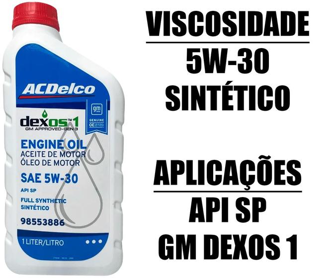 Imagem de Kit Revisão Troca Óleo 5w30 e Filtros Gm Cruze 1.8 16v 2011 2012 2013 2014 2015 2016