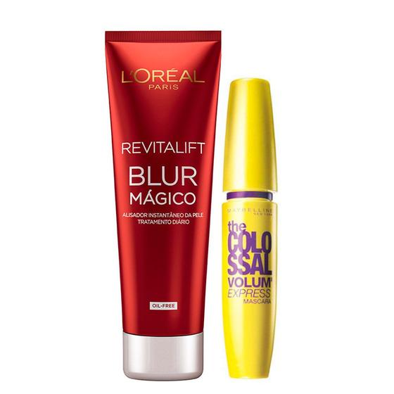 Imagem de Kit Revitalift Blur L'Oréal Paris + The Colossal Volum' Express Maybelline