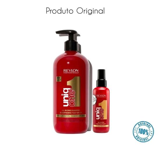 Imagem de Kit Revlon Uniq one Shampoo 490ml + Leave-in Uniq one 150ml - Revlon Profissional