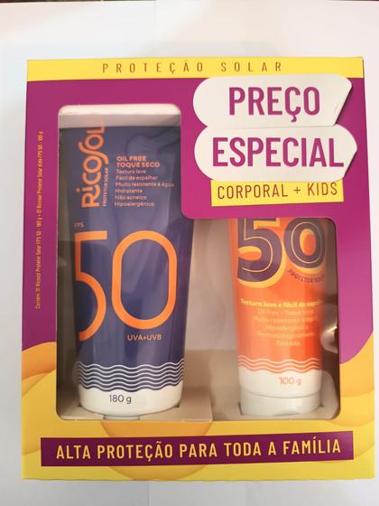 Imagem de Kit Ricosol Protetor Solar FPS50 + Protetor Solar KIDS FPS50600