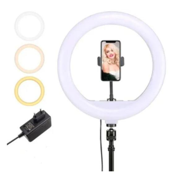 Imagem de Kit Ring Light 14 Polegadas 36cm Tripé Com Suport Lançamento