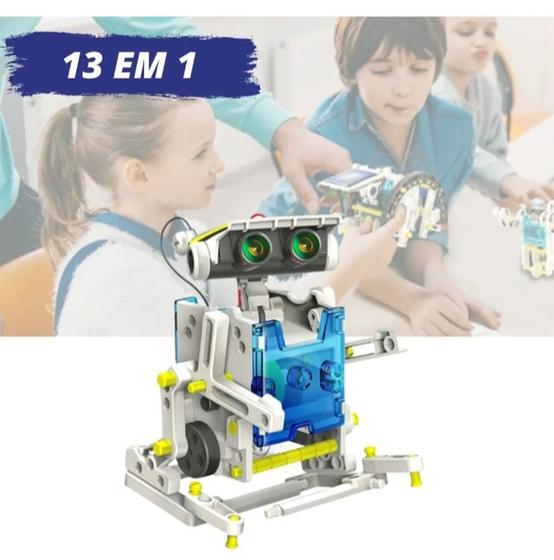 Imagem de Kit Robô Solar 13 Em 1 Robotica Com Caixa - Aprendizado