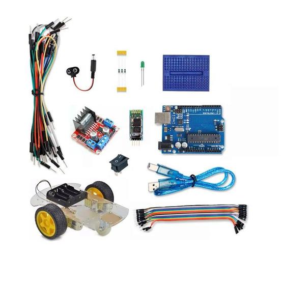 Imagem de Kit Robótica Iniciante c/ APP Smartphone para Arduino