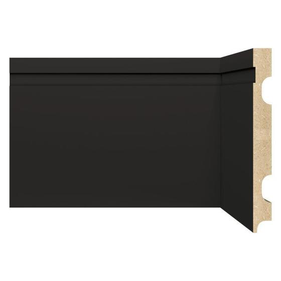 Imagem de Kit Rodapé de MDF 10 Barras Frisadas de 15cm x 2,40m Rende 24 Metros Moldufama