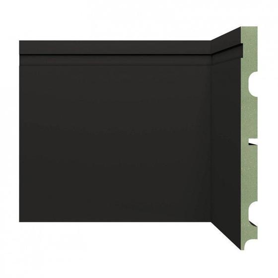 Imagem de Kit Rodapé de MDF 20 Barras Frisadas 20cm x 2,40m Rende 48 Metros Moldufama