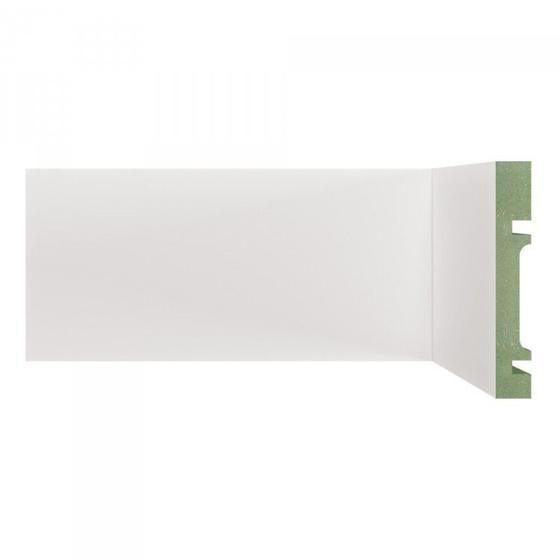Imagem de Kit Rodapé de MDF 20 Barras Lisas de 10cm x 2,40m Rende 48 Metros Moldufama