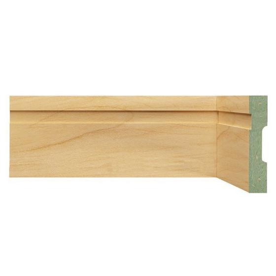 Imagem de Kit Rodapé de MDF 30 Barras Frisadas de 10cm x 2,40m Rende 72 Metros Moldufama