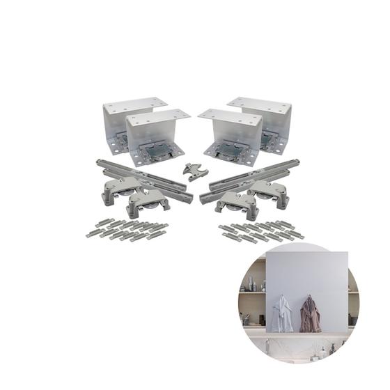 Kit Rodízio Linea Top 20 - 30 Kg Paineis de Banheiro Rometal 2 Portas Menor preço em Kit Rodízio Linea Top 20 - 30 Kg Paineis de Banheiro Rometal 2 Portas