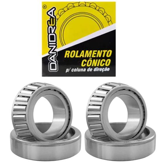 Imagem de Kit Rolamento Caixa Direção Ybr125, Rx125, Rdz125-135, Dt180