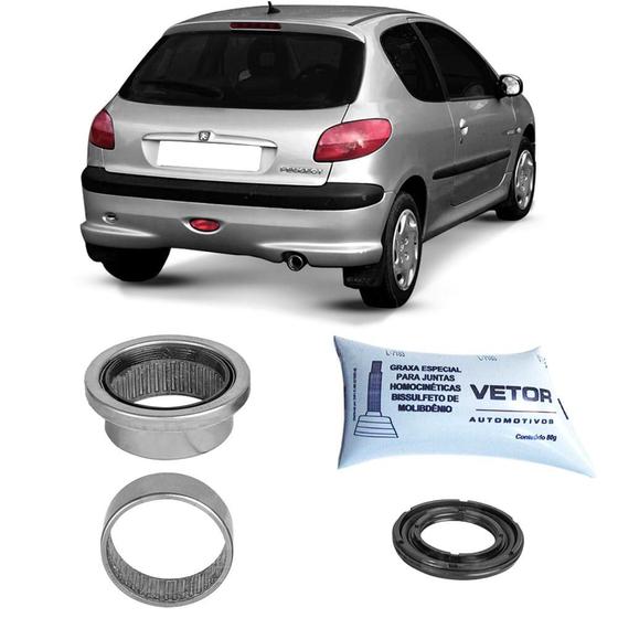 Imagem de Kit Rolamento Roda Peugeot 206 207 1.0 1.4 1.6 98 a 2015 Vetor VK0002SP