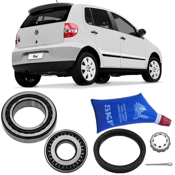 Imagem de Kit Rolamento Roda Volkswagen Fox 2007 a 2010 Traseiro Sem Abs Skf