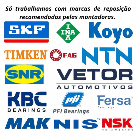 Imagem de Kit Rolamentos Pinhao Diferencial L200 Tríton 4x4 S/bloqueio