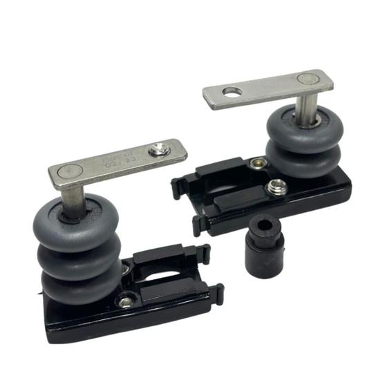 Kit Roldanas Pivo Soft ABS Inox Envidracamento Sacada - Shopping da Sacada Imagem de Kit Roldanas Pivo Soft ABS Inox Envidracamento Sacada