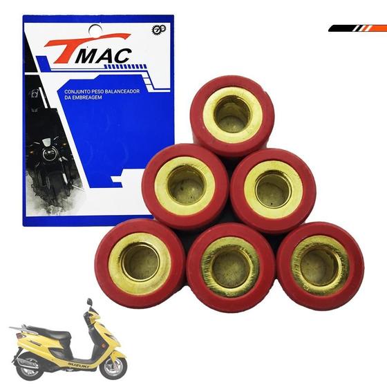 Imagem de Kit Rolete Embreagem Polia Burgman 125 2006 A 2010 T-Mac