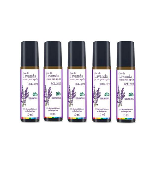 Imagem de Kit Roll-on Óleo De Lavanda Pronto Para Pele WNF 10ml 5uni